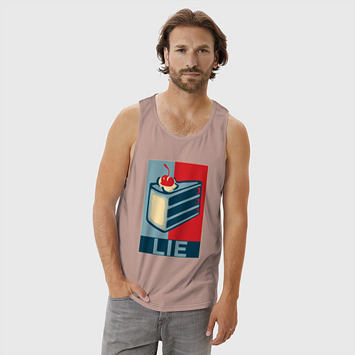 Мужская майка PORTAL / Пыльно-розовый – фото 3