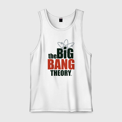 Мужская майка Big Bang Theory logo / Белый – фото 1