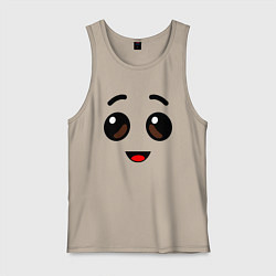 Майка мужская хлопок ЛИЦО БАНАНА ИЗ FORTNITE, цвет: миндальный