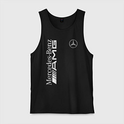 Майка мужская хлопок MERCEDES-BENZ AMG, цвет: черный
