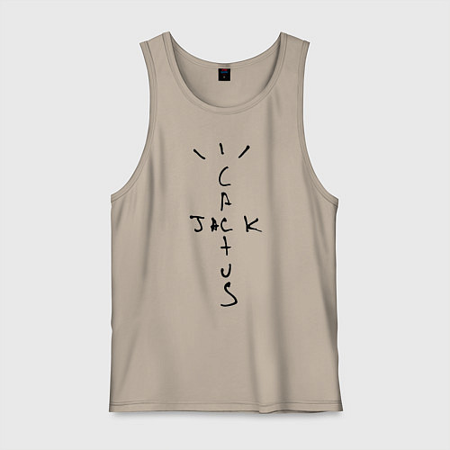 Мужская майка TRAVIS SCOTT / Миндальный – фото 1