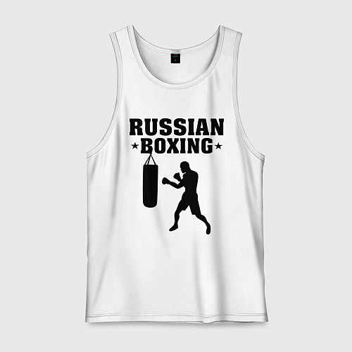 Мужская майка Russian Boxing / Белый – фото 1