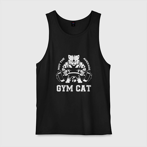 Мужская майка GYM Cat / Черный – фото 1