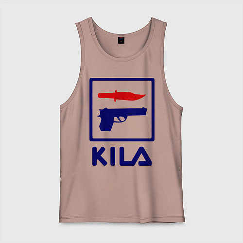 Мужская майка Kila Fila / Пыльно-розовый – фото 1