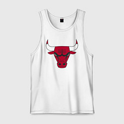 Майка мужская хлопок Chicago Bulls, цвет: белый