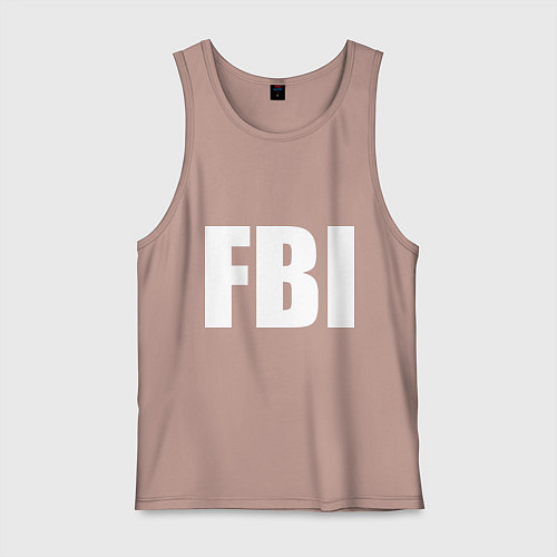 Мужская майка FBI / Пыльно-розовый – фото 1
