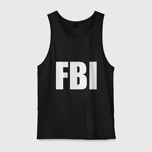 Мужская майка FBI / Черный – фото 1