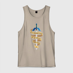 Майка мужская хлопок The Legend of Zelda, цвет: миндальный