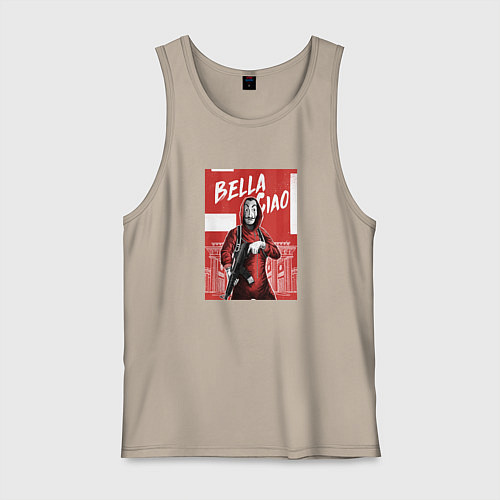 Мужская майка БУМАЖНЫЙ ДОМ / Миндальный – фото 1