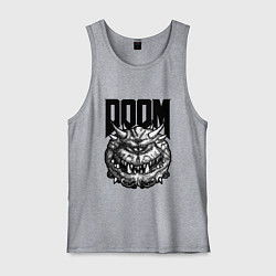 Майка мужская хлопок КАКОДЕМОН DOOM Z, цвет: меланж