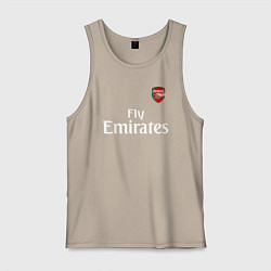 Майка мужская хлопок ARSENAL, цвет: миндальный