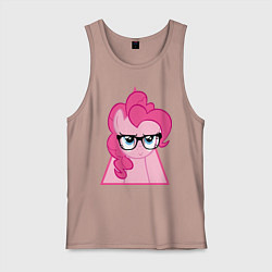 Майка мужская хлопок Pinky Pie hipster, цвет: пыльно-розовый