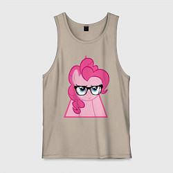 Майка мужская хлопок Pinky Pie hipster, цвет: миндальный
