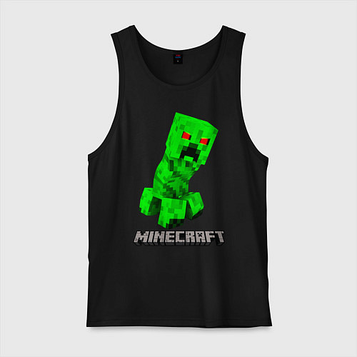Мужская майка MINECRAFT CREEPER / Черный – фото 1