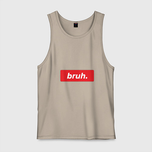 Мужская майка Bruh / Миндальный – фото 1