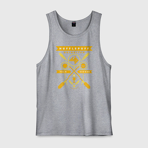 Мужская майка Hufflepuff Quidditch Team / Меланж – фото 1