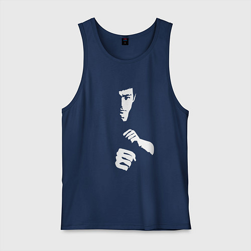 Мужская майка Брюс Ли / Тёмно-синий – фото 1