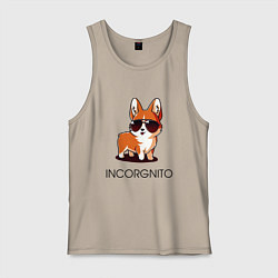 Майка мужская хлопок ИНКОРГНИТО, цвет: миндальный