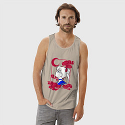 Майка мужская хлопок Сейлор Мун, цвет: миндальный — фото 2