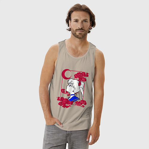 Мужская майка Сейлор Мун / Миндальный – фото 3