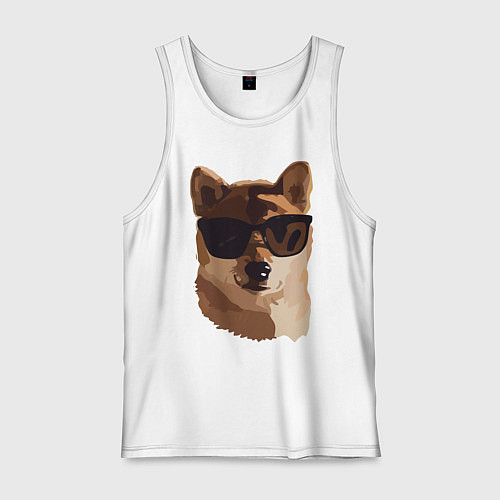 Мужская майка Собакен / Белый – фото 1