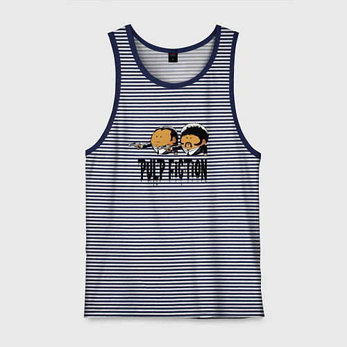 Мужская майка Pulp fiction / Синяя тельняшка – фото 1