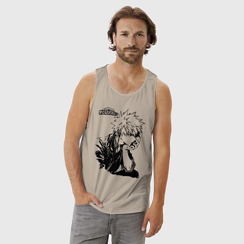 Мужская майка Моя геройская академия / Миндальный – фото 3