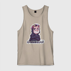 Майка мужская хлопок Mr Robot, цвет: миндальный