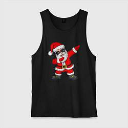 Майка мужская хлопок Dabing Santa, цвет: черный