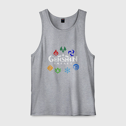 Мужская майка GENSHIN IMPACT / Меланж – фото 1