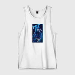 Майка мужская хлопок Aqua, цвет: белый
