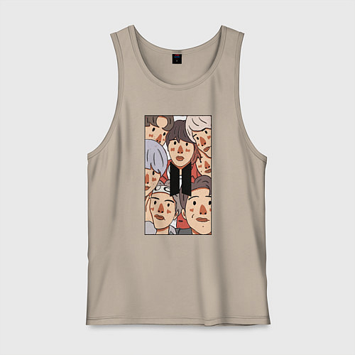 Мужская майка Bts / Миндальный – фото 1