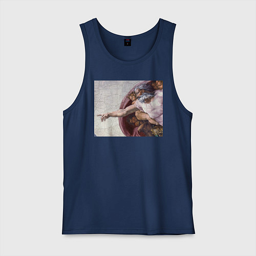 Мужская майка Искусство / Тёмно-синий – фото 1