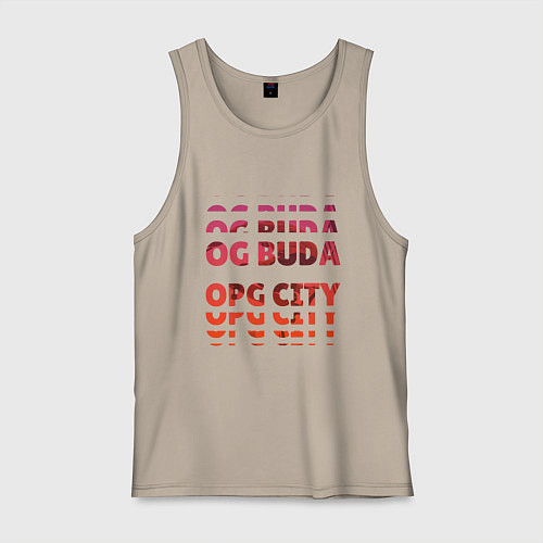 Мужская майка OG Buda OPG City Strobe Effect / Миндальный – фото 1