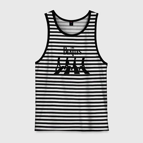 Мужская майка The Beatles / Черная тельняшка – фото 1