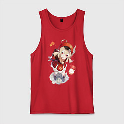 Майка мужская хлопок Милая Кли, цвет: красный