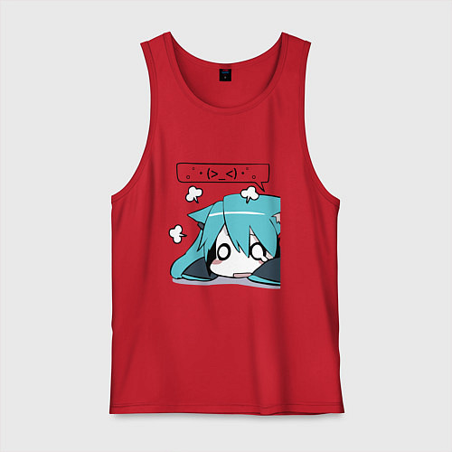 Мужская майка Грусть / Красный – фото 1