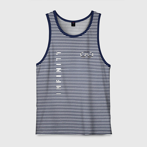 Мужская майка Infinity for razor / Синяя тельняшка – фото 1