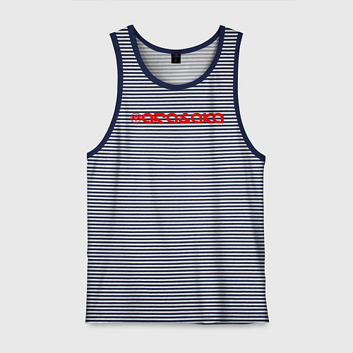 Мужская майка ARASAKA / Синяя тельняшка – фото 1