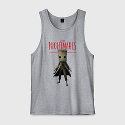 Майка мужская хлопок Little Nightmares, цвет: меланж