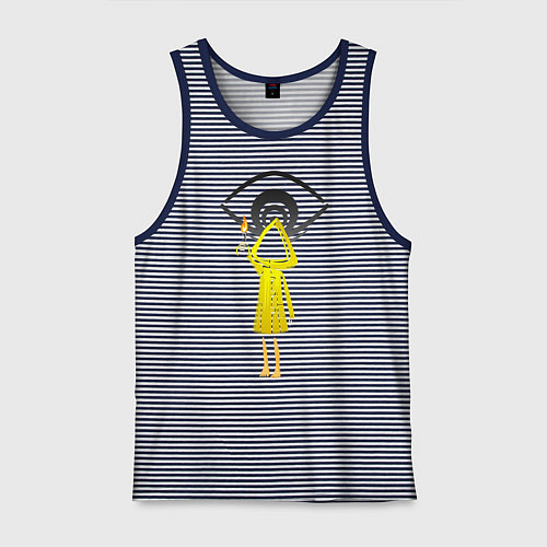 Мужская майка LITTLE NIGHTMARES / Синяя тельняшка – фото 1