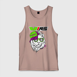 Майка мужская хлопок Skoda RS Шкода РС Z, цвет: пыльно-розовый