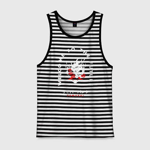 Мужская майка SAMURAI Cyberpunk 2077 / Черная тельняшка – фото 1