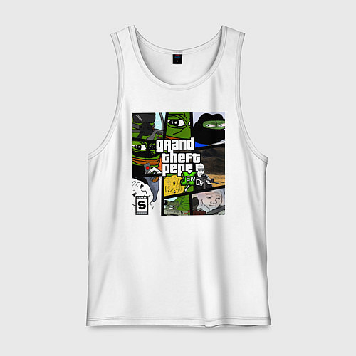 Мужская майка Grand Theft Pepe / Белый – фото 1