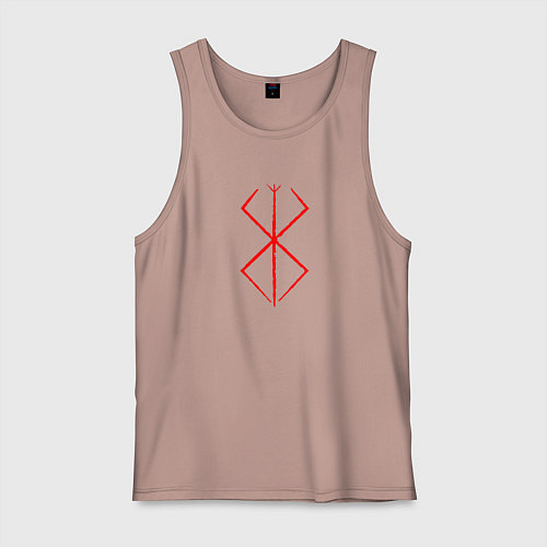 Мужская майка BERSERK БЕРСЕРК КЛЕЙМО / Пыльно-розовый – фото 1