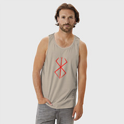 Майка мужская хлопок BERSERK БЕРСЕРК КЛЕЙМО, цвет: миндальный — фото 2