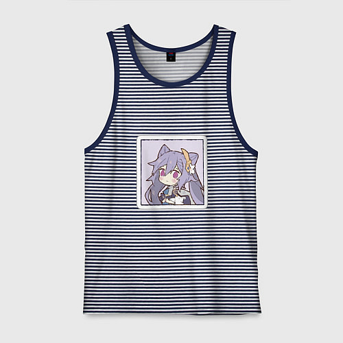 Мужская майка Кэ Цин / Синяя тельняшка – фото 1