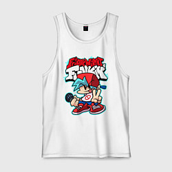 Майка мужская хлопок Friday Night Funkin, цвет: белый