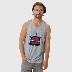 Майка мужская хлопок Неро птичка, цвет: меланж — фото 2