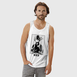 Майка мужская хлопок Шото Тодороки Геройская, цвет: белый — фото 2